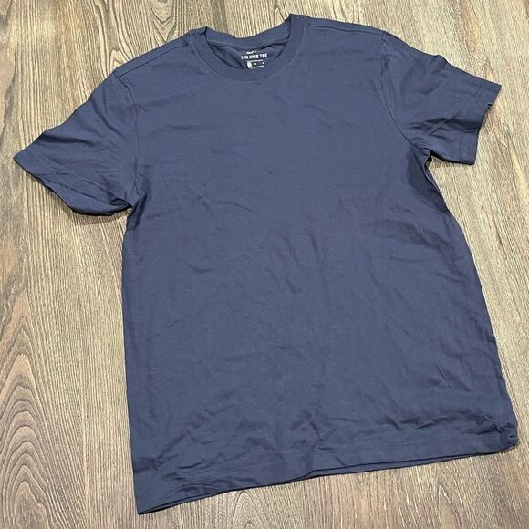 NWOT Nike T-Shirt Short Sleeve Athletic Cut Crew Neck Lightweight Navy Blue M - Picture 1 of 3